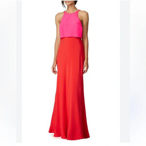 Jill Stuart Pink and Red Maxi Dress